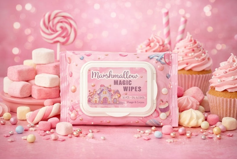 💗 Lingettes parfumées MOMIN - Marshmallow Magic